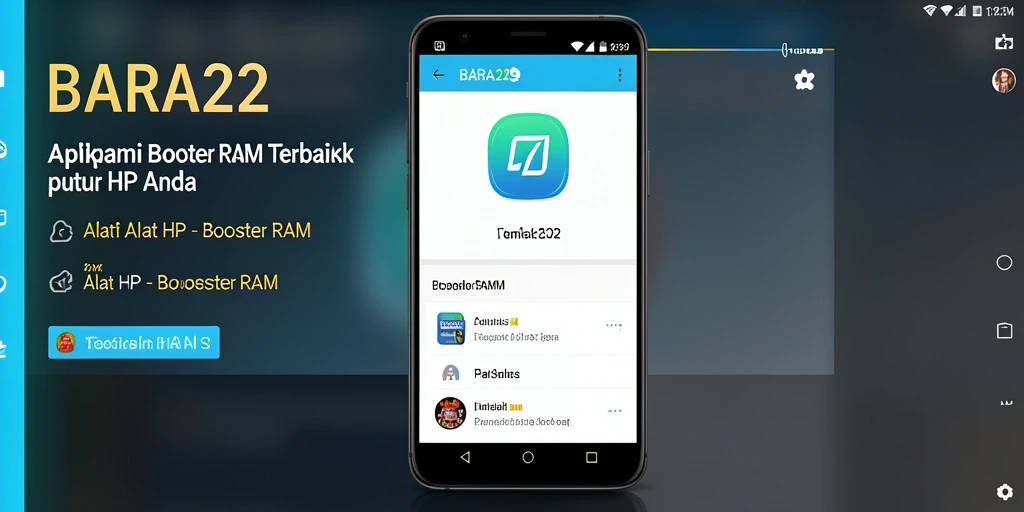Tampilan antarmuka aplikasi BARA22 yang mudah digunakan.